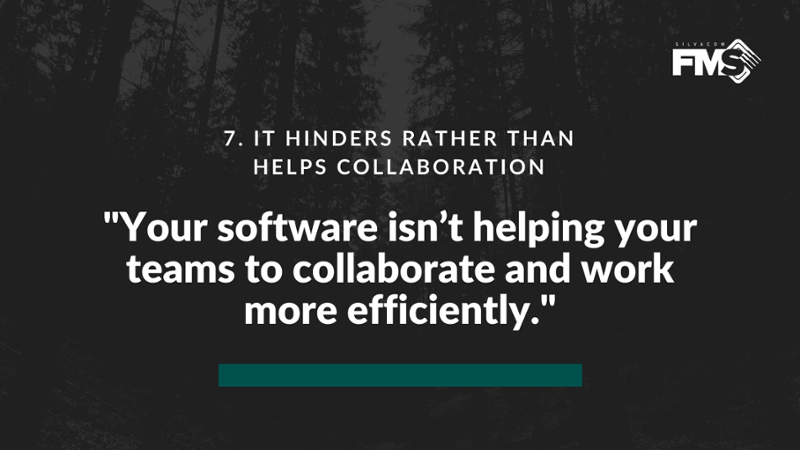 Switching forestry management software